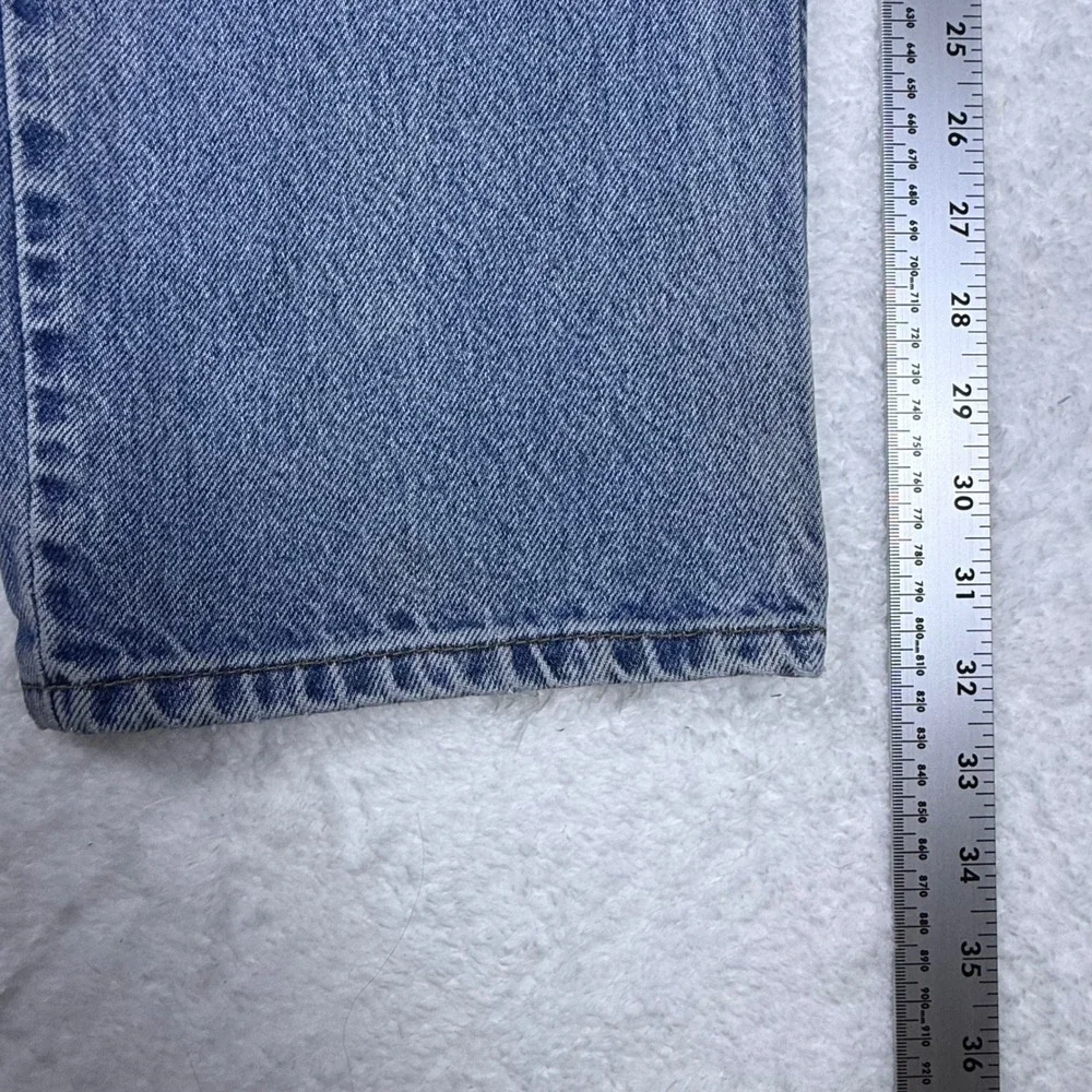Levi's 901 Relaxed Straight Leg Jeans Mens 38x32 2001 Y2K Denim Distressed *READ